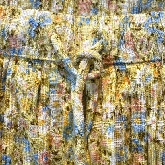 American Eagle Y2K VTG Yellow Skort Womens Small drawstring Skirt Feminine Fairy - Picture 6 of 9